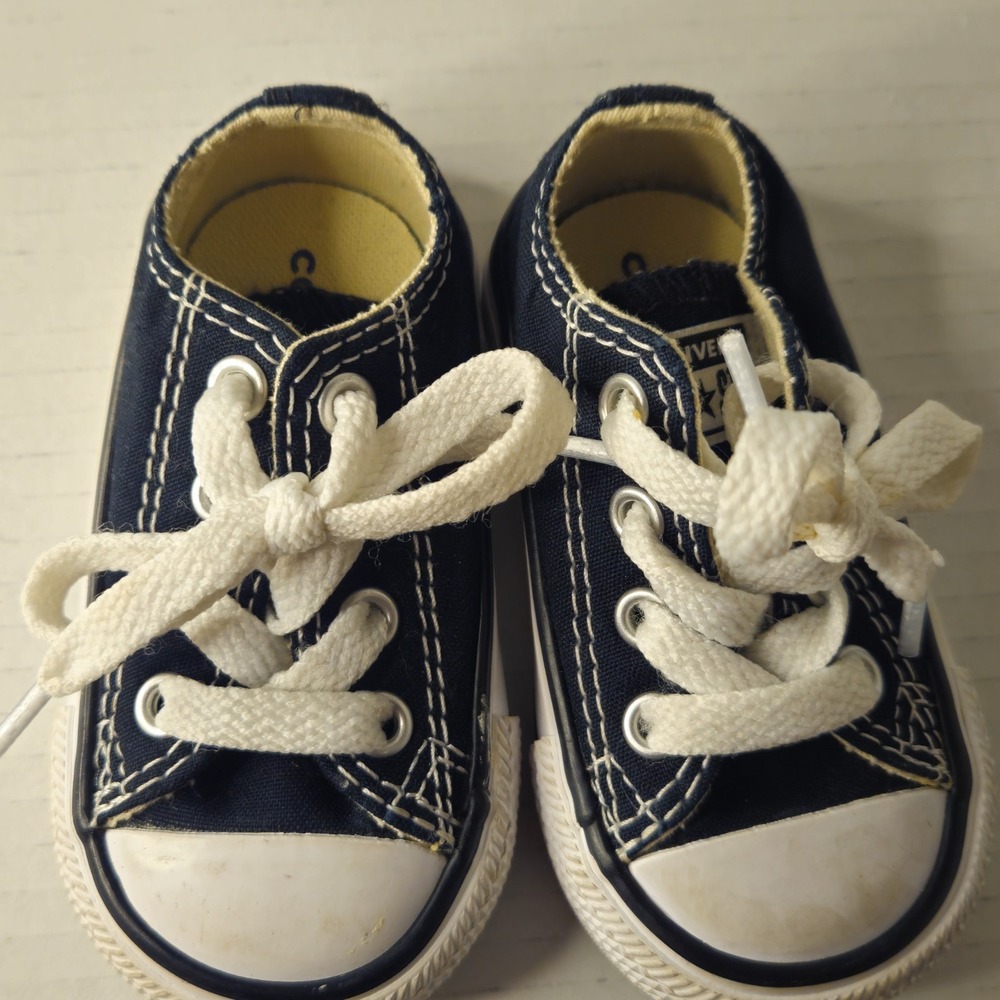 Converse Boys/Girls All‎ Star Infants Shoes Black Size 3 Low top
